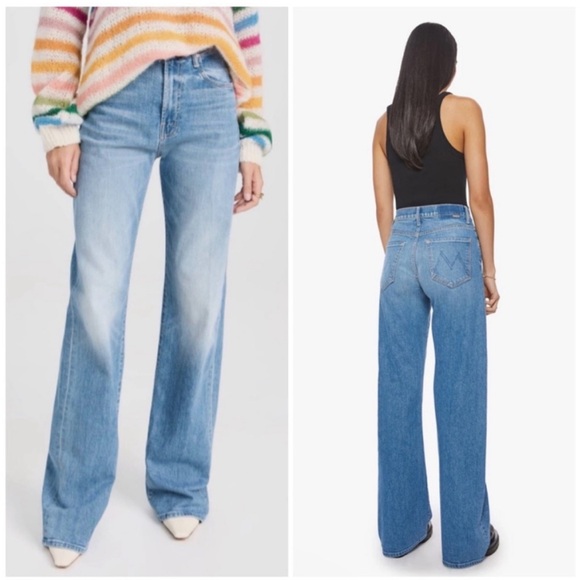 MOTHER Denim - NEW Mother Superior The Lasso heel wide leg jeans